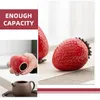 Bottiglie di stoccaggio Fragola Barattolo ermetico Caramelle con coperchi Barattoli decorativi Ceramica per bancone cucina Barattoli di zucchero Contenitore caffè Mini