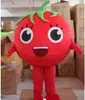 Costume de mascotte de tomate d'Halloween, personnage de dessin animé, taille adulte, carnaval de noël, fête d'anniversaire, tenue fantaisie