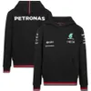 Heren T-shirts Heren T-shirts 2022 Petronas F1 Racing Team Hoodie Formule 1 Auto Fans Heren Trui Fleece Warm Houden Softshell Jas 0085