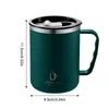 Water Bottles Insulated Coffee Mug 500ml Travel Tumbler Cup With Lid And Handle Stainless Steel For Tea Cold Beverage