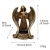 Candle Holders Vintage Angel Statue Holder Creative Holding Heart Craft Tabletop For Office Balcony Garden