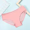 Culottes Femmes Femmes Dentelle Patchwork Panty Transparent Ultrathin Seamless Triangle Briefs Sous-vêtements Sensuel Voir À Travers La Lingerie Érotique