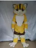 Costumes de mascotte de renard jaune d'Halloween, robe de soirée fantaisie de Noël, tenue de personnage de dessin animé, taille adulte, carnaval, thème publicitaire de Pâques