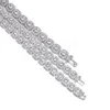 Moissanite Sterling Sier 10Mm 12Mm Trendy Hip Hop Sieraden Iced Out Rock Candy Diamond Ketting Tennis Armband