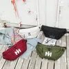 Taille Taschen Große Kapazität Frauen Tasche Leinwand Große Fanny Pack Leuchtende Unisex Gürtel Hip Hop Crossbody Brust Mode Banane Geldbörse