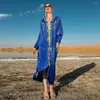 Vêtements ethniques Maroc Party Caftan Musulman Luxe Diamants Femmes Abaya Maxi Robe Turquie Kaftan Soirée Arabe Jalabiya Dubaï Moyen-Orient