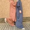 Ethnische Kleidung, islamische Khimar-Kaftan, Niqab, Burka, Abaya-Robe, 2-teiliges Set, Gebetskleidungsstück, muslimisches Kleid mit vollständiger Abdeckung, Eid-Ramadan-Overhead-Kleid