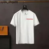 Prado Tasarım T-Shirt Erkek Crewneck High Street Bahar Yaz Renk Kolları Tees Tatil Kısa Kollu Gündelik Mektuplar Baskı Üstleri Boyut Aralığı S-XXL