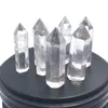 Dekoracyjne figurki 1PC Clear Quartz Crystal Point Natural Różdżka Reiki Healing Stone Decor Home Decor