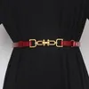 Donne casual europea Slim Belt Belbanda in pelle di mucca in pelle bianca rossa rossa marrone cinghia di gancio in pelle vera fibbia gancio femmina Cinture