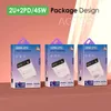 2PD+2USB Multi-Port Digital Display LED Wall Adapter EU/US/UK Adapted för Samsung iPhone Xiaomi