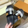 Designer sandalen dames slippers strandschoenen luxueuze dikke dikke damesschoenen zomer luxe vintage bedrukt geruit merk heren zomer 35-45 lichtgewicht