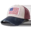 Casquettes de baseball 2023 Nouveau designer drapeau américain brodé chapeau de baseball os masculin rétro 5 panneau bouton chapeau J240226