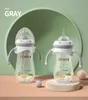 Oberni PP Material 270ml330ml combinação garrafa de leite para bebê produto promocional portátil anti cólica alimentação com bico de silicone 240223