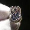 Victoria Wieck Nuovi gioielli di marca 14KT oro bianco riempito 8CT Big Topaz diamante simulato anelli di fidanzamento per matrimoni per le donne Si230k