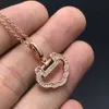 mcqeen designer Qeelins luxury jewelry Chinese Style Fashion 925 Silver Plated Rose Gold Micro Inlaid Zircon New Product Hollowed Out Full Diamond Ruyi Necklace Col