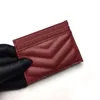 Card Holders Style Designer Wallet Women Caviar Leather Case Fashion Hasp Short Bag Men Lady Purse With Box245A