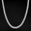 8mm 10mm 13mm VVS Moissanite Necklace for Women Fantasy 925 Sterling Silver Cuban Link Chain