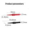 Sonde per auto Strumenti diagnostici Puntali per multimetro automatico Estensione Ago per piercing posteriore Meccanico