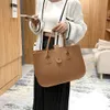 2023 Borsa da donna in feltro Borsa per la spesa riutilizzabile di grande capacità Borsa per la spesa portatile casual in tinta unita