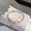 Beaded Ruifan naturel vert fantôme cristal richesse Pixiu Citrine perlé brin bracelets pour femme bijoux fins étant des cadeaux riches YBR834 YQ240226