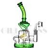 Recycler Bongs Water pipe Dab rig Vortex Effect Wax Bong Glass Pipes Heady Tornado Pipes Oil rigs Hookah with Bowl Quartz Banger