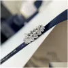 Anelli a fascia Gioielli firmati Love Row Anello con diamanti a forma di cuore Fl di diamanti Sterling Sier placcato oro 18 carati Moissanite Consegna goccia Dhhoa