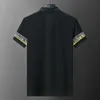 mens polo shirt designer polos shirts for man fashion focus embroidery snake garter little bees printing pattern clothes clothing tee black and white mens t shirt#020