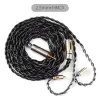 Accessories NiceHCK BlackCat Zinc Copper Alloy Oil Soaked HIFI Earphone Cable MMCX QDC 2Pin for NX7MK4 F1 N5005 tangzu fudu Zero HOLA CHU2