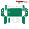 Casos dropshipping verde para nintendo switch console substituição habitação capa para nintendoswitch joy con botão frontal traseiro