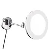 Miroirs Gurun Bath El Maquillage mural lumineux avec lumière LED et grossissement Chrome Poli Plug In Highend Drop Deliv Dhcwp