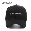 Boll Caps High Quality Brand Trust Jag är inte en rappare Snapback Cap Cotton Baseball Cap Vuxen Kvinna Hip-Hop Dad Cap Bone Gallos J240226