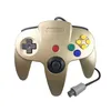 Classic Retro N64 Controller Wired Game Controllers 64-bitars Gamepad Joystick för PC Nintendo N64 Console Videospel System 12 Färger i lager