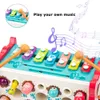 Bebek Montessori Toys Manyetik Balıkçı Baykuş Küpü Öğrenme Eğitim Saati Çekiç Oyunu Müzik Bulmaca ile Çocuk Hediyesi 240223