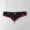 Sous-vêtements hommes sous-vêtements été string taille basse maille culotte sexy bikini respirant slips renflement poche confort