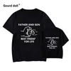 Familjmatchande kläder Familjen Look Fader och son bästa vänner för livet tshirts roliga familj matchande kläder far son kläder baby barn kläder