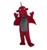 Взрослый размер красный динозавр на заказ костюм талисмана Хэллоуин Рождество персонаж мультфильма наряды костюм рекламные листовки одежда