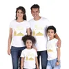 Abiti coordinati per la famiglia T-shirt Ramadan Kareem Moon Mosque Festival musulmano Abiti coordinati per la famiglia in cotone Papà mamma e bambini Maglietta per famiglia Eid Al Fitr