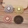 Colares Boyute Atacado 50 Pcs 36mm Flor Charme Estilo Vintage Material Feito à Mão DIY Encantos para Fazer Jóias