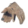 Willbros Dunkelbraune Vintage-Motorrad-Touchscreen-Handschuhe, Herren-Retro-Lederhandschuhe für Straßenmotorräder, Fahrradtouren, T2008250G