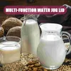 Dinnerware Sets 4 Pcs Kettle Lid Household Carafe Small Water Jug Compact Pitcher Bottles Glass Silicone Cap Milk