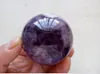 Dekoratif figürinler 58mm doğal rüya ametist kristal küre küre küre mücevher taş