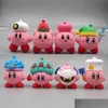 Party Favor Figure Kawaii Kirby stjärnor olika former PVC Model Toys Boys and Girls Birthday Presents For Friends or Children Drop Del Dhwyy