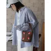 Okul çantaları sonbahar ve kış sevimli çanta mantar nakış Japon tarzı küçük kapasite çanta kadın