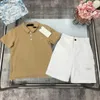 Nouveaux survêtements d'été pour bébé POLO, ensemble T-shirt pour enfant, taille 100-160, logo brodé, manches courtes et shorts pour enfants, 24fév20