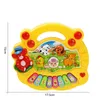 Baby Musical Toy With Animal Sound Kids Piano Keyboard Electric Flashing Music Instrument Tidiga pedagogiska leksaker för barn 240226