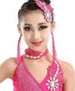 Stage Wear Robe latine Enfants Fringe Salle de bal Tango Samba Salsa Danse Concours Robes Vente pour les filles