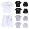 T-shirts pour hommes Trapstar Survêtements Designer Lettre de broderie Luxe Noir Blanc Gris Rainbow Couleur Sports d'été Mode