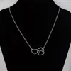 Aushöhlen Nette Herz Hund Katze Pfote Anhänger Halskette Tier Druck Freundschaft Schmuck Mutter Kind Liebe Necklaces265j