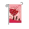 Fête des mères fleurs drapeau de jardin Double face bienvenue maman drapeau de jardin décoration cour cour maman drapeau lin matériel P264